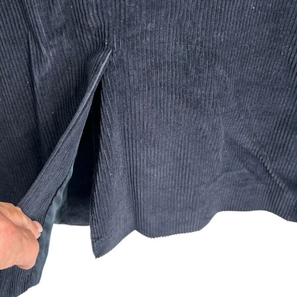 Stafford 42S Classic Fit CORDUROY w/ Elbow Patches Sport Coat Blazer  Blue Mens - Picture 13 of 16